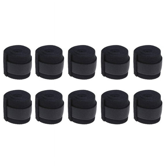 10 Pc 2.5M Eslatic Cotton Sports Strap Boxing Bandage for Muay Thai Taekwondo Hand Gloves Wraps