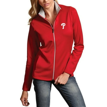 Antigua Red Jacket - Philadelphia Phillies Antigua Women's Leader Full-Zip Jacket - Red