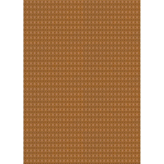 Ahgly Company Machine Washable Indoor Rectangle Transitional Orange Area Rugs, 7' x 9'