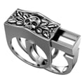 thumbnail image 2 of Up to 65% Off Men Punk Style Skull Headgear Dual-use Exquisite Creative Ring6-13 Necklace Rings Earring Jewelry on Clearance, 2 of 3