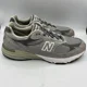 thumbnail image 1 of New Balance 993 Suede Athletic Shoes Made in USA Mens 12 Gray Lace Up Walking, 1 of 6
