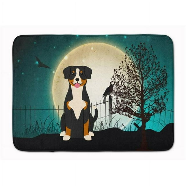 Carolines Treasures BB2228RUG Halloween Scary Entlebucher Machine Washable Memory Foam Mat
