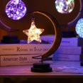 thumbnail image 4 of Lámpara Lunar Encantada Lámpara De Luna Con Luz Cálida Cuerda De Cáñamo Luz Nocturna Funciona Con Pilas Lámpara De Galaxia Encantada Led Colgante Para La Decoración Del Dormitorio De La Sala De Estar, Muyoka Hogar, 4 of 7