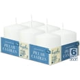 thumbnail image 4 of Hyoola 3 x 3 White Unscented European Made Pillar Candles, Dripless Paraffin Wax with Smokeless Cotton Wicks, 6-Pack, 4 of 9