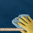 thumbnail image 6 of Barossa Design PEVA 8G Navy Blue Shower Curtain Liner with 6 Magnets, Heavy Duty & Waterproof-72" x 72", 6 of 7