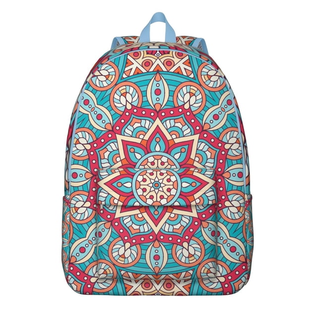 Boho Tribal Backpack, Waterproof and Spacious Featuring Mandala Zen and Exotic Patterns