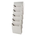thumbnail image 3 of GOOHOCHY Organizador de archivos colgante, estante de pared para escritorio, estante de almacenamiento expandible para documentos, revistas, literatura, carpetas, correo, 3 of 7