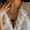 thumbnail image 3 of Virgo Constellation Elegant Circular Glass Pendant Necklace - Womens Necklaces, 3 of 5