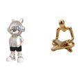 thumbnail image 1 of Estatua de pensador, adorno de mesa, figura decorativa abstracta moderna para chimenea, estante, escritorio, sala de estar, regalo de inaug, 1 of 8