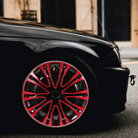 RUNROTOO 1Set Vehicle Wheel Hub Caps Multi Color Delicate and Simple Design for Daily Use