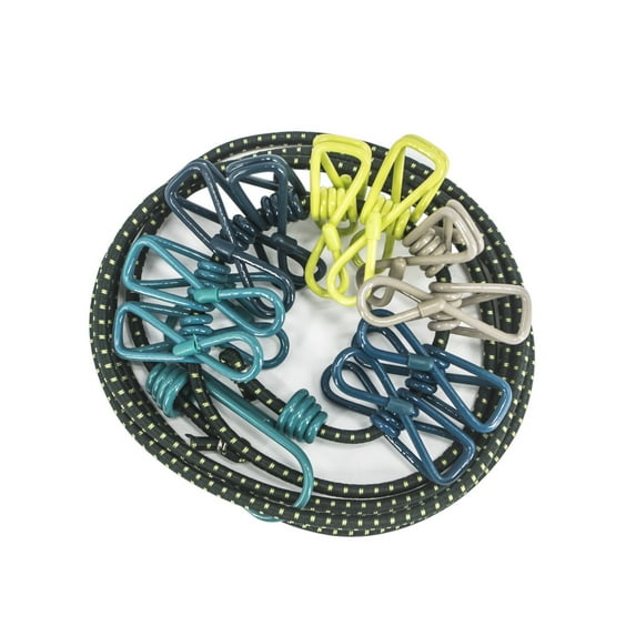 Moocorvic Clearance Retractable Clothesline, Clothes Line Retracting Indoor, for Camping, Backyard, Durable Wild Travel Portable Windproof Clothesline Clips Hanger