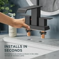 thumbnail image 4 of WB-A35A6B Centerset Bathroom Faucet with Drain Assembly, 2-handle Bathroom Sink Faucet, 4 of 5