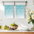 thumbnail image 2 of Weeping Flowers Kitchen Towels Set of 4, Teal Ombre Spring Floral Botanical Art Soft Microfiber Dish Towels, Absorbent Quick-Dry Washable Dishcloths for Kitchen Cleaning, Drying Dishes, 18x28 Inches, 2 of 9