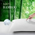 thumbnail image 3 of SORMAG White Bamboo Cooling Pillowcases Queen Pillow Cases Set of 2 Pack,20x30 inches, 3 of 11