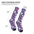 thumbnail image 2 of Lsque Skull cartoon flower Pattern Sport Compression Socks for Men & Women 15-20 mmHg Knee High Nurse Pregnant Running Medical and Travel Athletic, 2 of 6