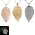 thumbnail image 4 of 1 Pce Collier Chaîne Longue Pendentif Chandail Feuille Simple Bijoux Mode Unique pour Femmes, 4 of 8
