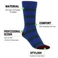 thumbnail image 2 of Striped Cotton Crew Casual Socks 3 Pairs Size 9-11 - S4, 2 of 4