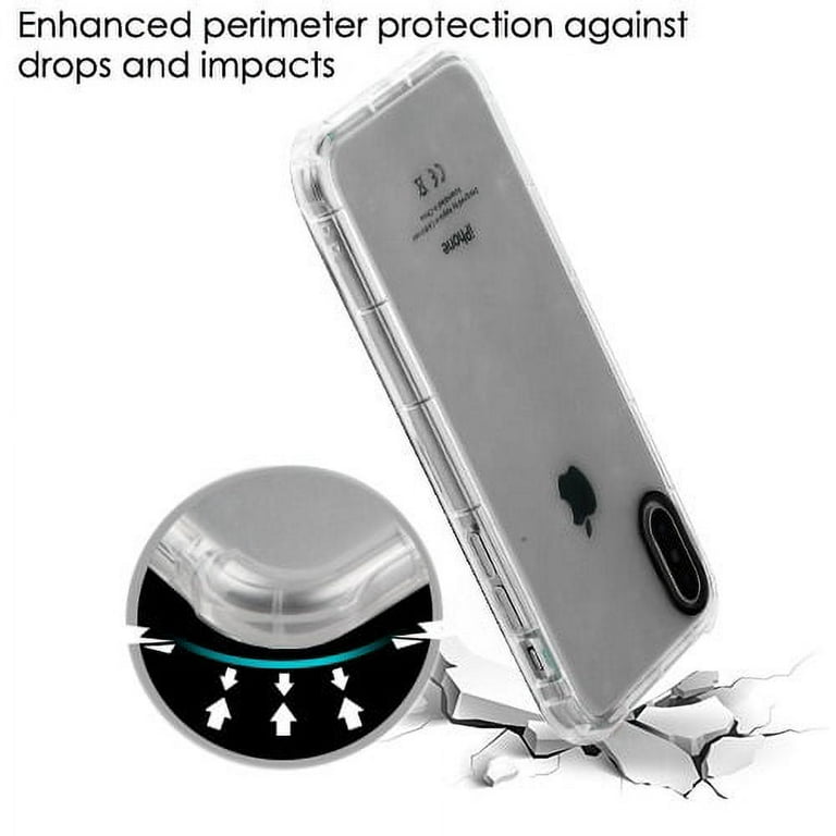 iPhone X Clear Full Body Shockproof Hybrid Armor Case by Xpression