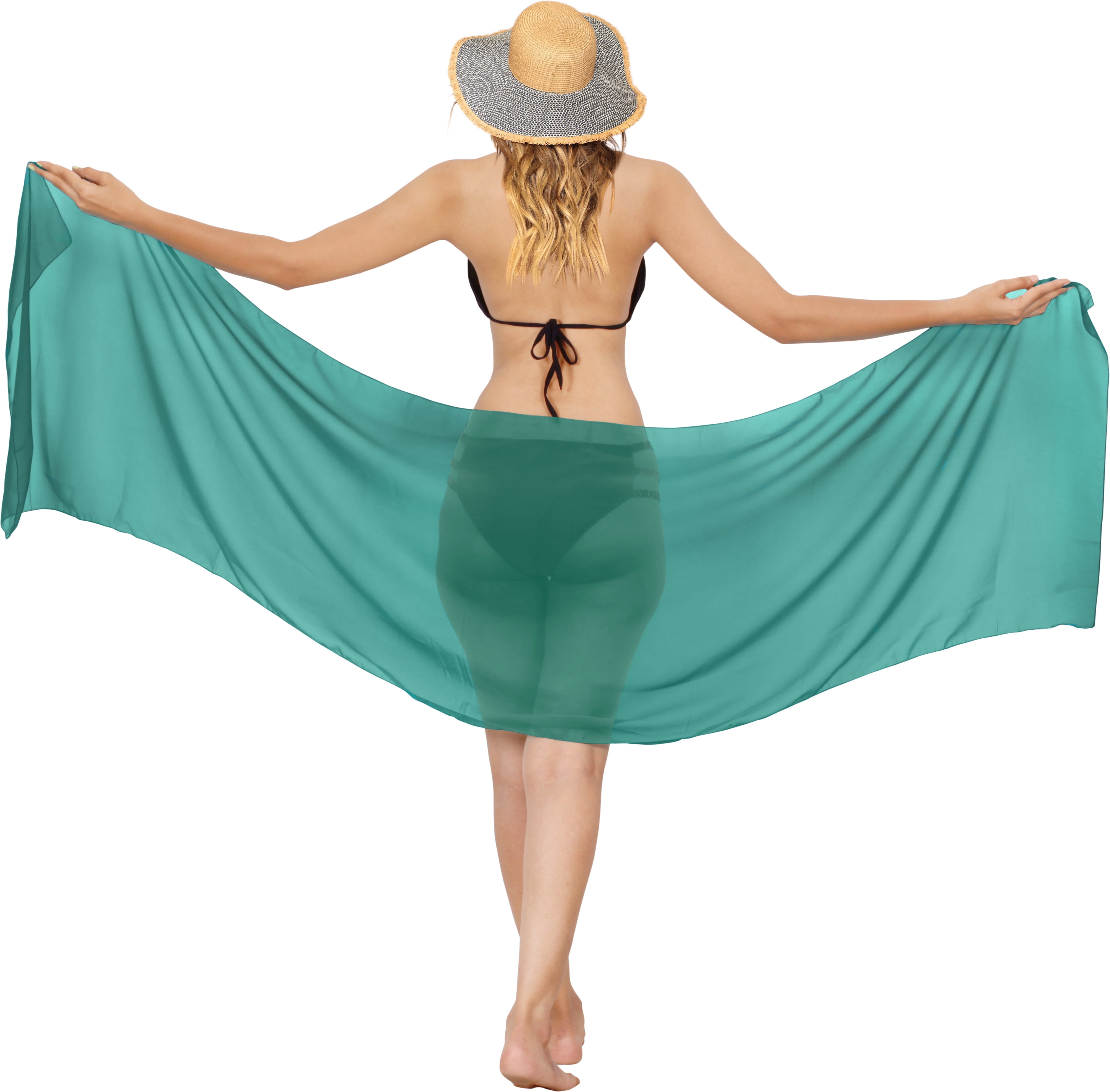 HAPPY BAY Women's Bikini Wraps Beach Wrap Cover up Sarong Skirt Swimsuit  Swimwear Bathing Suit Cover Ups for Womens One Size Mint