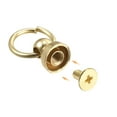 thumbnail image 5 of 0.47-inch O-Ring Button Stud Rivets Screw Back Screws Rivet Gold Tone 10 Pcs, 5 of 5