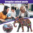 thumbnail image 5 of Ounissouiy Juego de rompecabezas animales piezas de rompecabezas educativo temprano juego familiar DIY juguetes interactivos decoración de regalo Juguetes de construcción Tipo 2, 5 of 5