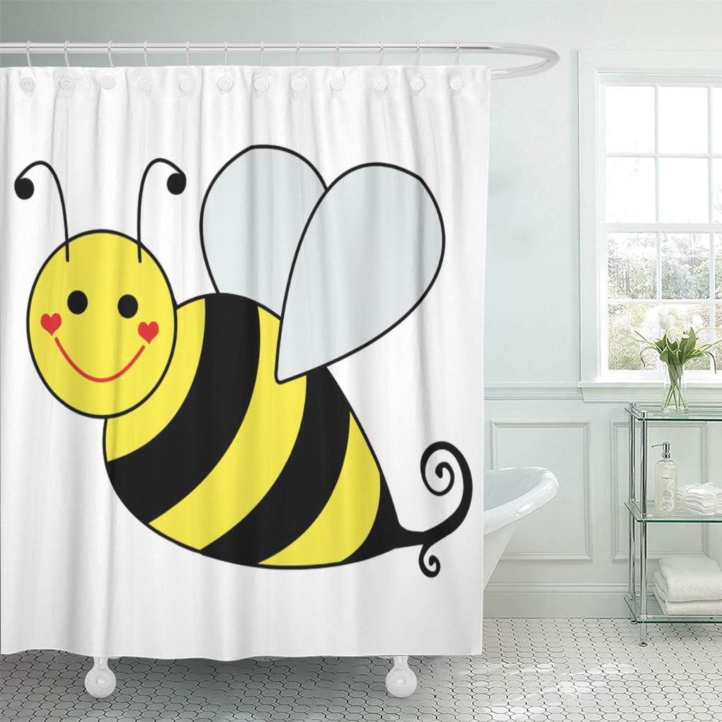 bee shower curtain