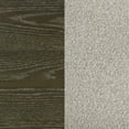 thumbnail image 4 of Seon Queen Canopy Bed w 4 Posters, Ivory Upholstery, Dark Cocoa Brown, 4 of 6