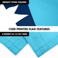 thumbnail image 5 of G128 Combo Pack: 6 Ft Tangle Free Aluminum Spinning Flagpole (Black) & Minnesota New Version MN State Flag | 3x5 Ft | LiteWeave Pro Series Printed 150D Polyester | Pole with Flag Included, 5 of 9