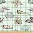 thumbnail image 2 of Ambesonne Sea Life Fabric by the Yard Upholstery, Seashell Sketches Pattern, 10 Yards, Purple Multicolor, 2 of 5