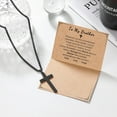 thumbnail image 7 of Cross Necklace for Men, Valentines Day Birthday Christmas Gifts for Son Grandson Nephew Brother Boyfriend Mens, 7 of 7