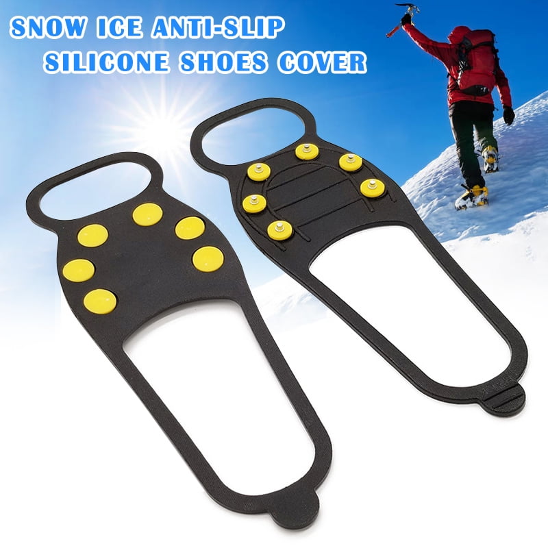 Anti Slip Snow Ice Climbing Spikes Grips Shoes Cover For Snow And Ice Hiking YL 