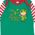 thumbnail image 4 of Inktastic My First St. Patricks Day Leprechaun and Shamrocks Boys or Girls Long Sleeve Baby Bodysuit, 4 of 5