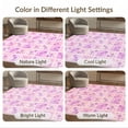 thumbnail image 7 of ODIKA 3'x5' Ultra-Soft Throw Mat, Checkered Purple Playful Squares Boho Charm Bold Checkerboard Pink Flowing None Washable, Bare feet friendly, Easy Care Indoor rug for Bedside, Vanity, 7 of 7