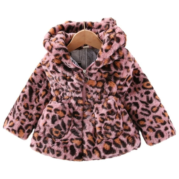 GYRATEDREAM Toddler Baby Girls Coats Cloak Zipper Woolen Jacket Dress Coat Outerwear Fall Winter Clothes for 3Y Pink