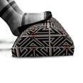 thumbnail image 5 of Azulejo Foot Rest, Abstract Ceramic Tiles Like Motif Geometric Aztec Ethnic Influences, Non-Slip Backing Adjustable Ergonomic Memory Foam Leg Support for Office, Charcoal Grey Rust Dust, by Ambesonne, 5 of 5