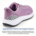 thumbnail image 3 of Zapatillas ROABES con puntera ancha para mujer, color morado, 3 of 9