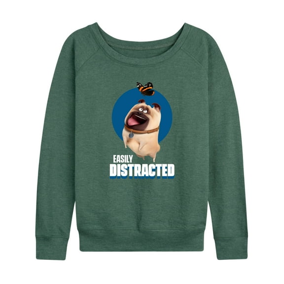 The Secret Life of Pets - Easily Distracted - Women's Lightweight French Terry Long Sleeve Shirt