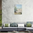 thumbnail image 3 of Beach Bathroom Wall Art Coastal Flower Turtle Butterfly Pictures Bathroom Wall Decor Floral Bathroom Canvas Prints Painting Beach Decorations Framed Artwork for Bathroom Bedroom 12"x16", 3 of 6
