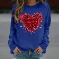 thumbnail image 6 of GaThRRgYP Womens Trendy Hoodie for A Casual Look,Women's Winter Day Fashion Printed Round Neck Long Sleeved Hoodie without Hat Blue M, 6 of 8