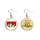 thumbnail image 1 of China Red Education Promotion Director Pendiente del lóbulo de la joyería del pendiente de la hoja del otoño Unbranded M, 1 of 3
