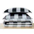 thumbnail image 4 of Truly Soft Everyday Buffalo Plaid 3-Piece Full/Queen Duvet Set in Black, Polyester , Adult, All Season, OEKO-TEX Certified, 4 of 7