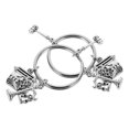 thumbnail image 1 of Lawyer Keychain Justice Lawyer Keychain for Decor 2Pcs Silver Zinc Alloy, 1 of 4