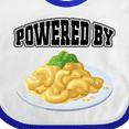 thumbnail image 4 of Inktastic Powered by Macaroni and Cheese Boys or Girls Baby Bib, 4 of 4