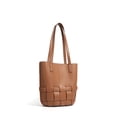 thumbnail image 6 of Genuine Cowhide Women Tote Bag, Woven Bucket Shoulder Bag, Removable Inner Pouch, 6 of 7