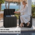 thumbnail image 3 of Devoko 2PCS 32 Gallon Outdoor Resin Deck Box with Seat, 3 of 8
