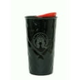 thumbnail image 3 of Starbucks Black Quilted Travel Mug with Red Lid 10 Oz Ceramic Tumbler, 3 of 3
