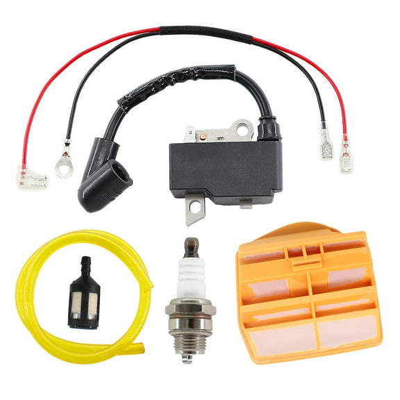 Ignition Coil for Husqvarna 435 440 440E 445 450 450E Jonsered 2245 2250 2240 & 599 72 94-01 Air Filter Fuel Line Filter Chainsaw