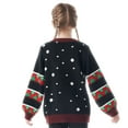 thumbnail image 3 of Joyfy Kid's Christmas Ugly Sweater LED Light-up Reindeer Christmas Sweater Built-in Light Bulb for Boys and Girls, 3 of 10