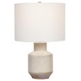 thumbnail image 1 of Benjara BM239420 Ceramic Geometric Bellied Shape Table Lamp, Offwhite, 1 of 5
