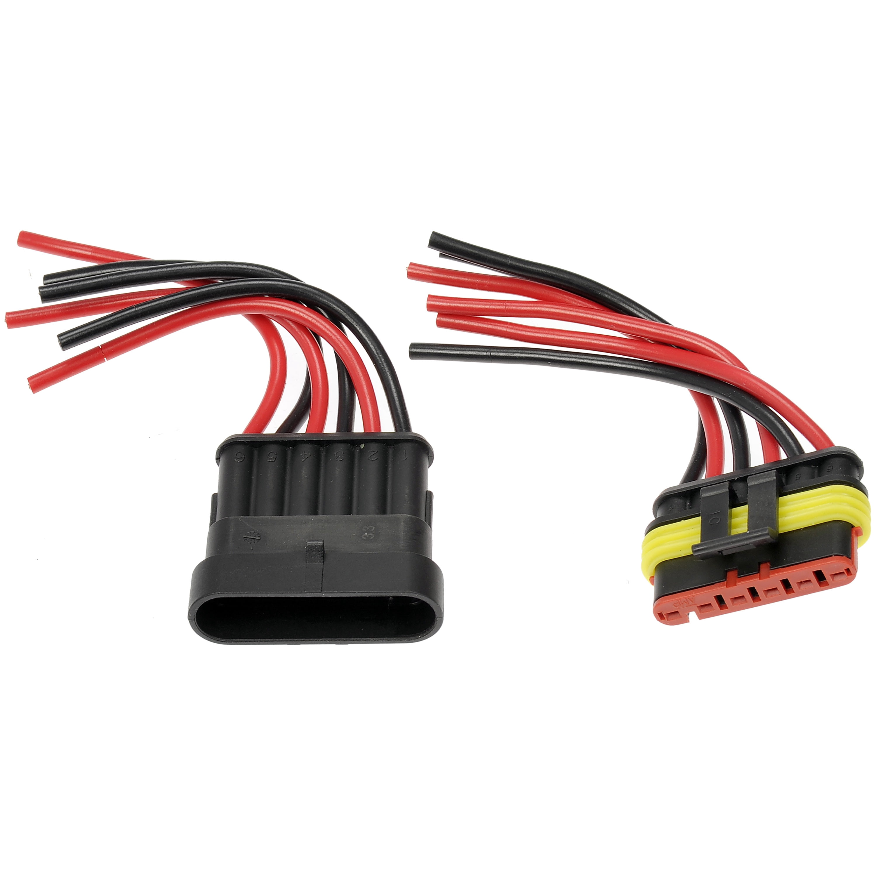 Dorman HELP 91445 6 Wire Electrical Pigtail Connector, Automotive Pigtails & Sockets